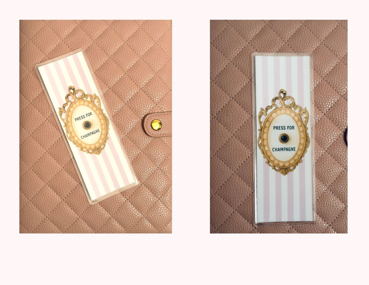 PRESS FOR CHAMPAGNE BOOKMARK