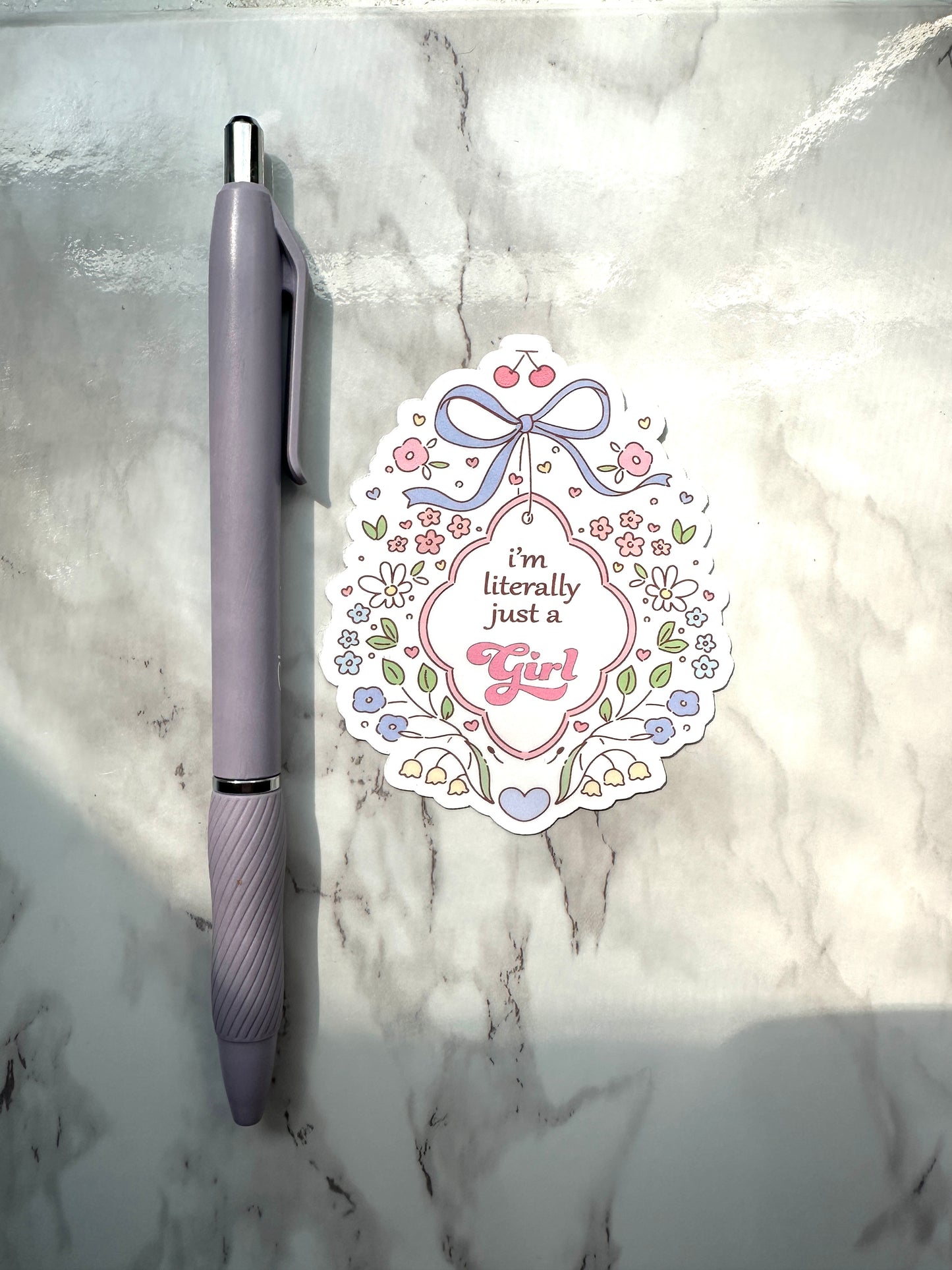I am literally just a girl Die cut Sticker