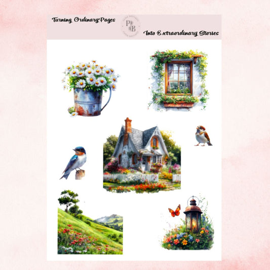 GARDEN VIEW STICKER SHEET