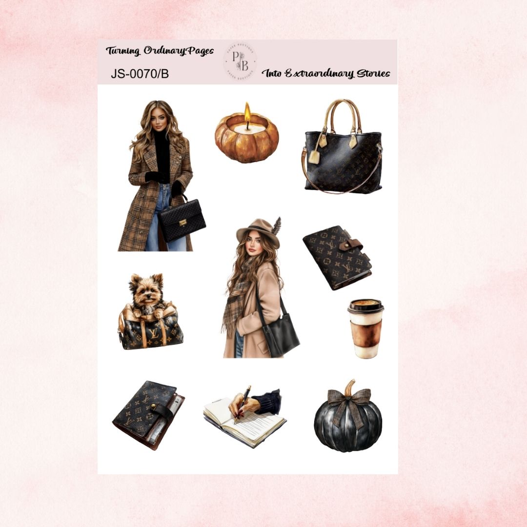 GLAM FALL STICKERS