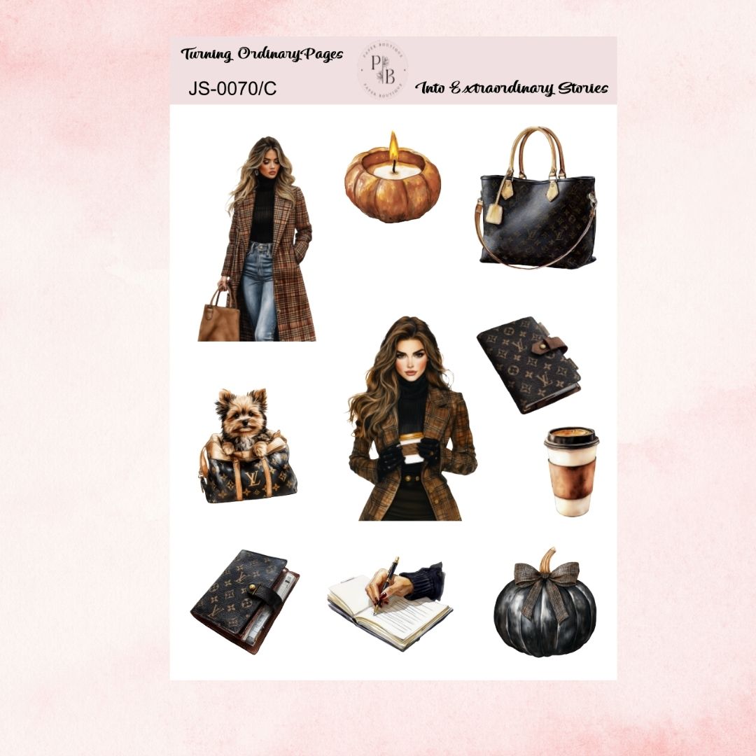 GLAM FALL STICKERS