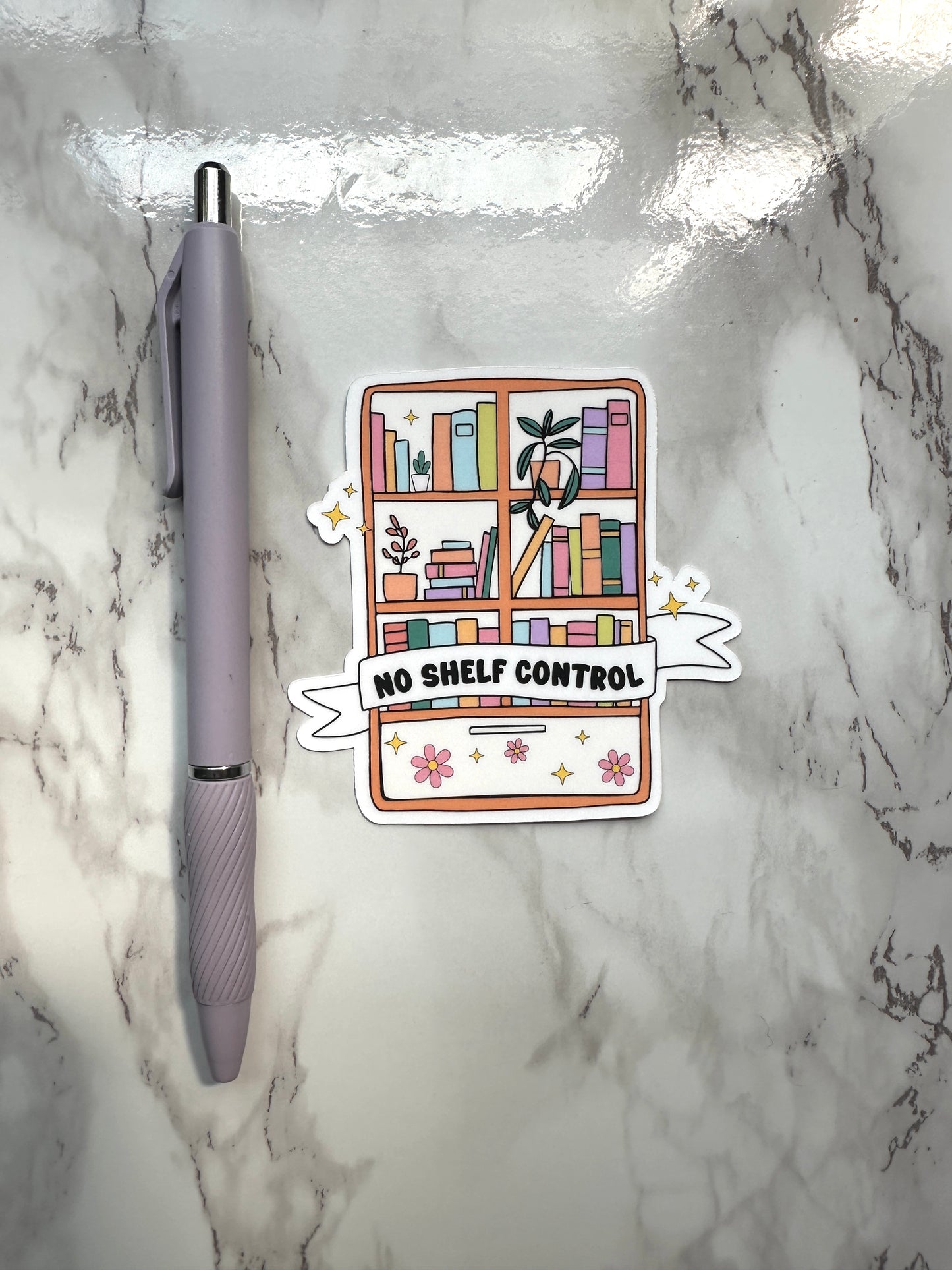 No Shelf Control Die Cut Sticker