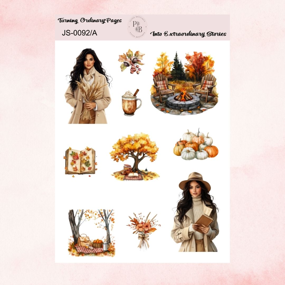 FALLING LEAVES JOURNAL STICKERS