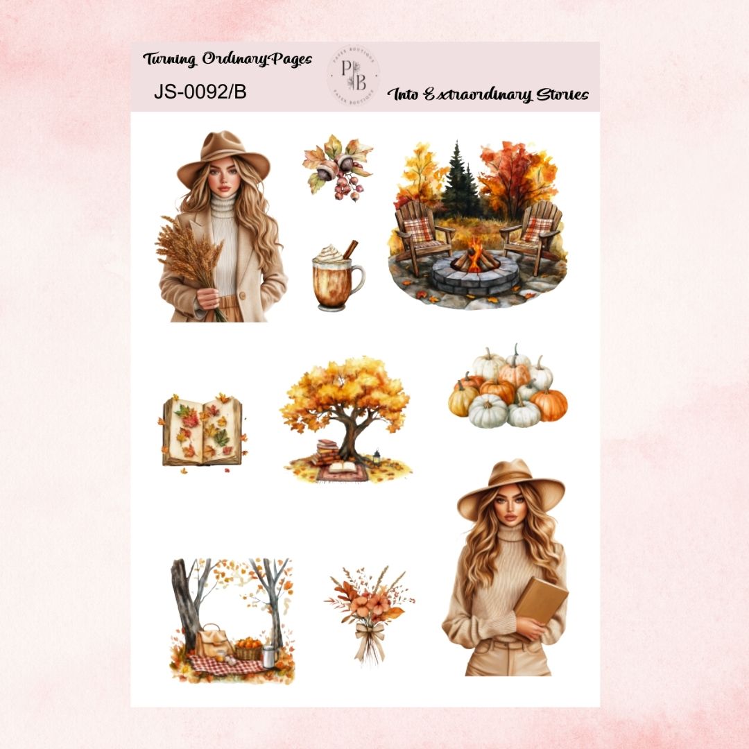 FALLING LEAVES JOURNAL STICKERS